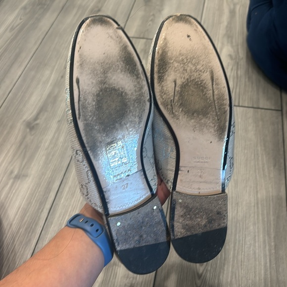 Gucci Princetown Mules- jacquard logo size 37 - Picture 2 of 5